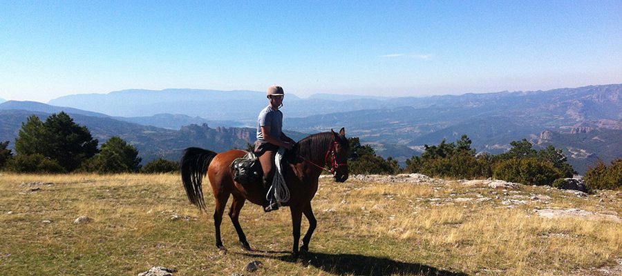 La route Vall de Manyanet à cheval